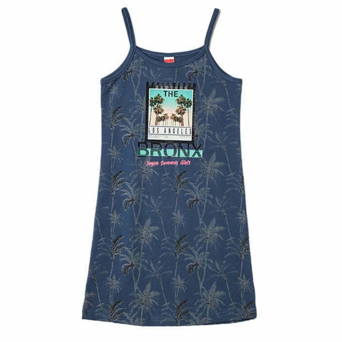 ΒΑΜΒΑΚΕΡΟ ΦΟΡΕΜΑ JOYCE PALM TREE ΜΠΛΕ 211564