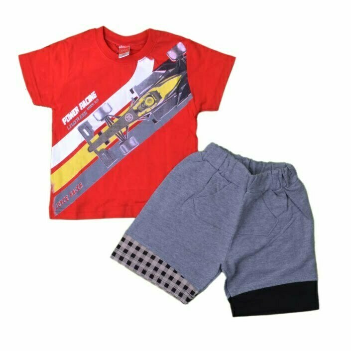 ΒΑΜΒΑΚΕΡΟ ΣΕΤ JOYCE RALLY STRIPES ΚΟΚΚΙΝΟ 8159