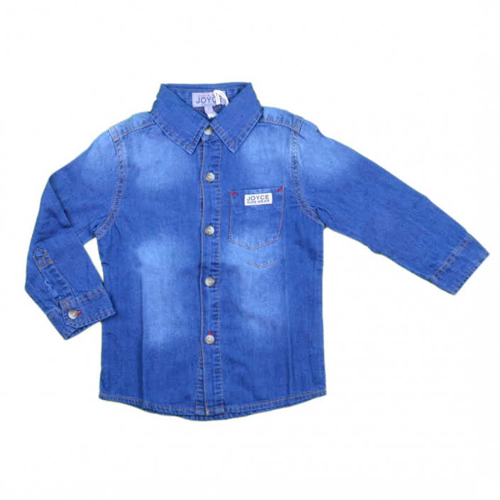 ΒΑΜΒΑΚΕΡΟ ΤΖΙΝ ΠΟΥΚΑΜΙΣΟ JOYCE JACKET ΜΠΛΕ 040