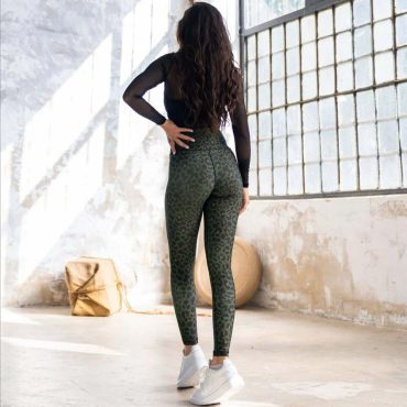 ΓΥΝΑΙΚΕΙΟ ΨΗΛΟΜΕΣΟ ΚΟΛΑΝ ΣΥΣΦΙΞΗΣ GREEN LEOPAR L091