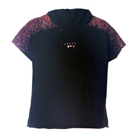 ΒΑΜΒΑΚΕΡΟ T-SHIRT ΜΕ ΚΟΥΚΟΥΛΑ JOYCE PERLE SHOULDERS ΜΑΥΡΟ 1382122