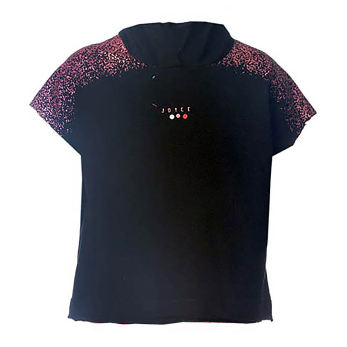 ΒΑΜΒΑΚΕΡΟ T-SHIRT ΜΕ ΚΟΥΚΟΥΛΑ JOYCE PERLE SHOULDERS ΜΑΥΡΟ 1382122