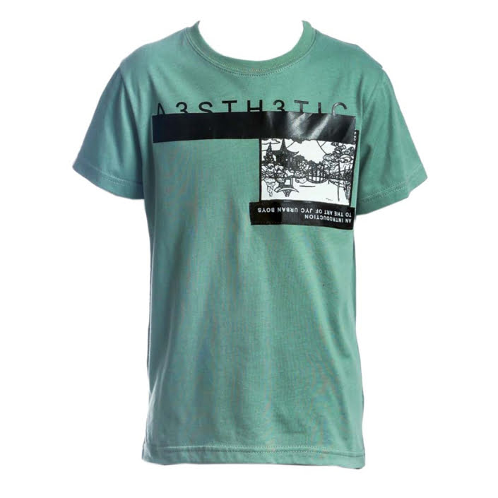 ΒΑΜΒΑΚΕΡΟ ΚΟΝΤΟΜΑΝΙΚΟ T-SHIRT JOYCE CITY ΦΥΣΤΙΚΙ 13936