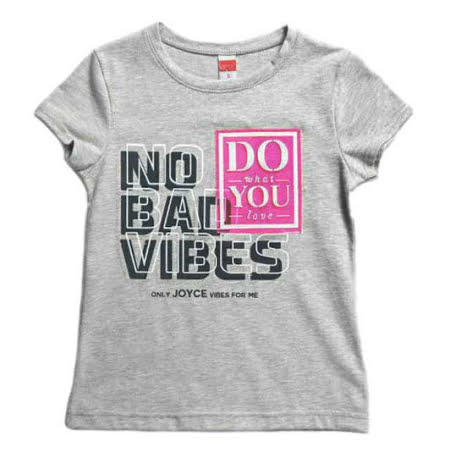 ΒΑΜΒΑΚΕΡΟ T-SHIRT JOYCE NO BAD ΓΚΡΙ 201382