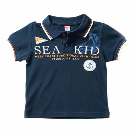 ΒΑΜΒΑΚΕΡΟ ΠΙΚΕ ΚΟΝΤΟΜΑΝΙΚΟ T-SHIRT POLO JOYCE SEA KID ΜΠΛΕ 201284
