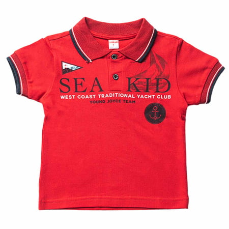 ΒΑΜΒΑΚΕΡΟ ΠΙΚΕ ΚΟΝΤΟΜΑΝΙΚΟ T-SHIRT POLO JOYCE SEA KID ΚΟΚΚΙΝΟ 201284