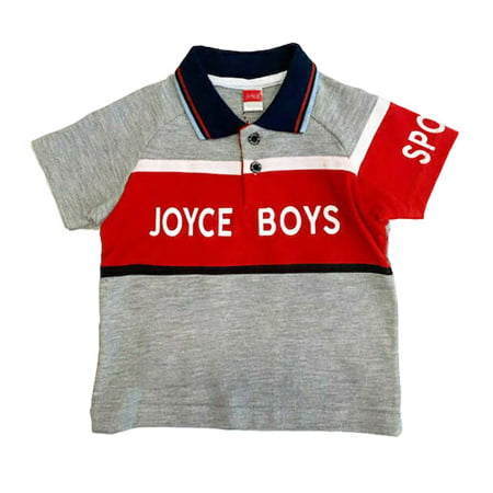 ΒΑΜΒΑΚΕΡΟ ΚΟΝΤΟΜΑΝΙΚΟ T-SHIRT POLO JOYCE BOYS ΓΚΡΙ 211393