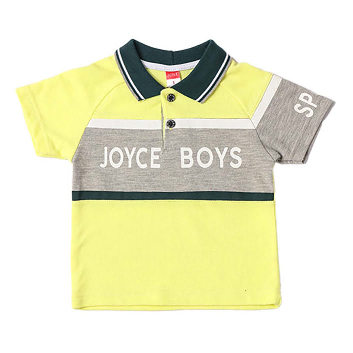 ΒΑΜΒΑΚΕΡΟ ΚΟΝΤΟΜΑΝΙΚΟ T-SHIRT POLO JOYCE BOYS ΚΙΤΡΙΝΟ 211393