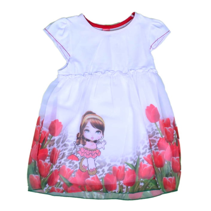 ΒΑΜΒΑΚΕΡΟ ΦΟΡΕΜΑ JOYCE POPPY ΑΣΠΡΟ 7083