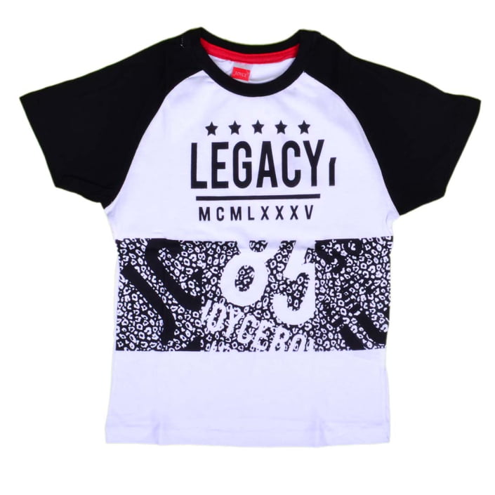 ΒΑΜΒΑΚΕΡΟ ΚΟΝΤΟΜΑΝΙΚΟ T-SHIRT JOYCE LEGACY ΑΣΠΡΟ 8309