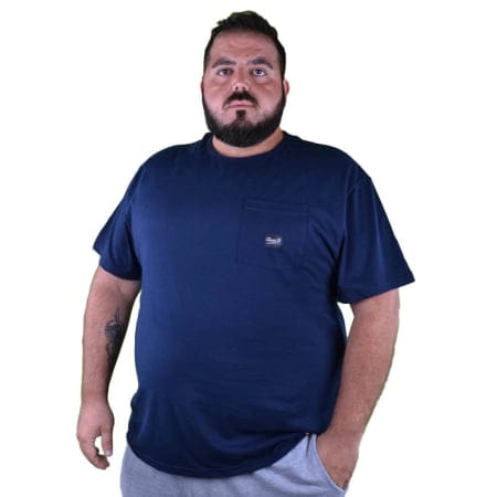 ΑΝΔΡΙΚΟ ΒΑΜΒΑΚΕΡΟ OVERSIZE T-SHIRT PACΟ ΜΠΛΕ 2331803