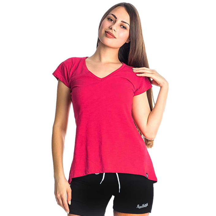 ΒΑΜΒΑΚΕΡΟ ΑΣΥΜΜΕΤΡΟ T-SHIRT PACO V-NECK ΦΟΥΞ 2332821