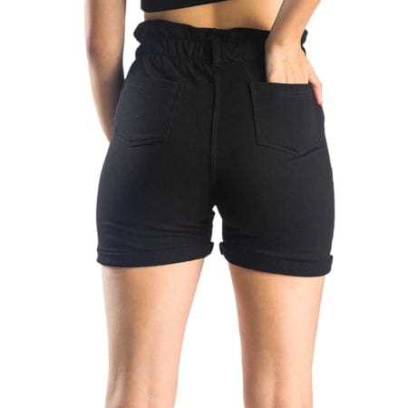 ΒΑΜΒΑΚΕΡΗ ΨΗΛΟΜΕΣΗ ΓΥΝΑΙΚΕΙΑ ΒΕΡΜΟΥΔΑ PACO HIGH WAIST ΜΑΥΡΟ 13401