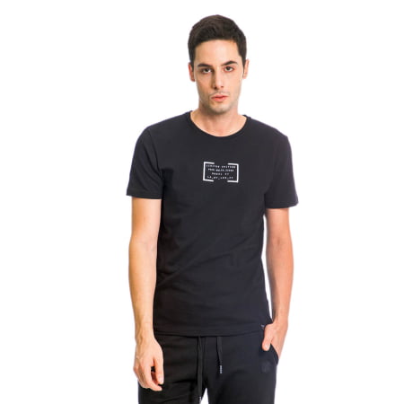 ΑΝΔΡΙΚΟ ΒΑΜΒΑΚΕΡΟ SLIM FIT T-SHIRT PACO LIMITED EDITION ΜΑΥΡΟ 13578