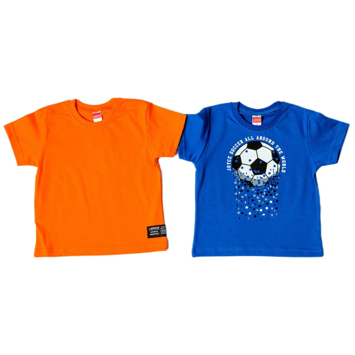 ΒΑΜΒΑΚΕΡΟ ΣΕΤ 2 ΤΕΜΑΧΙΩΝ T-SHIRT JOYCE SOCCER ΜΠΛΕ ΡΟΥΑ 13924