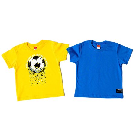 ΒΑΜΒΑΚΕΡΟ ΣΕΤ 2 ΤΕΜΑΧΙΩΝ T-SHIRT JOYCE SOCCER ΚΙΤΡΙΝΟ 13924