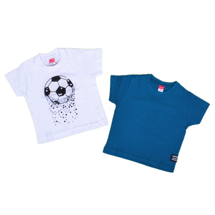 ΒΑΜΒΑΚΕΡΟ ΣΕΤ 2 ΤΕΜΑΧΙΩΝ T-SHIRT JOYCE SOCCER ΑΣΠΡΟ 13924