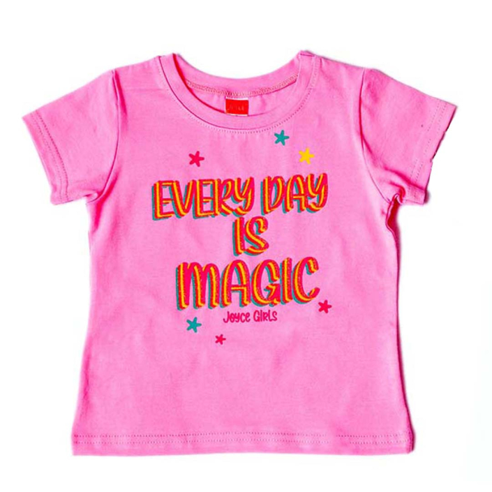 ΣΕΤ 2 ΤΕΜΑΧΙΩΝ ΒΑΜΒΑΚΕΡΑ T-SHIRT ΓΙΑ ΚΟΡΙΤΣΙ JOYCE MAGIC ΡΟΖ 13812