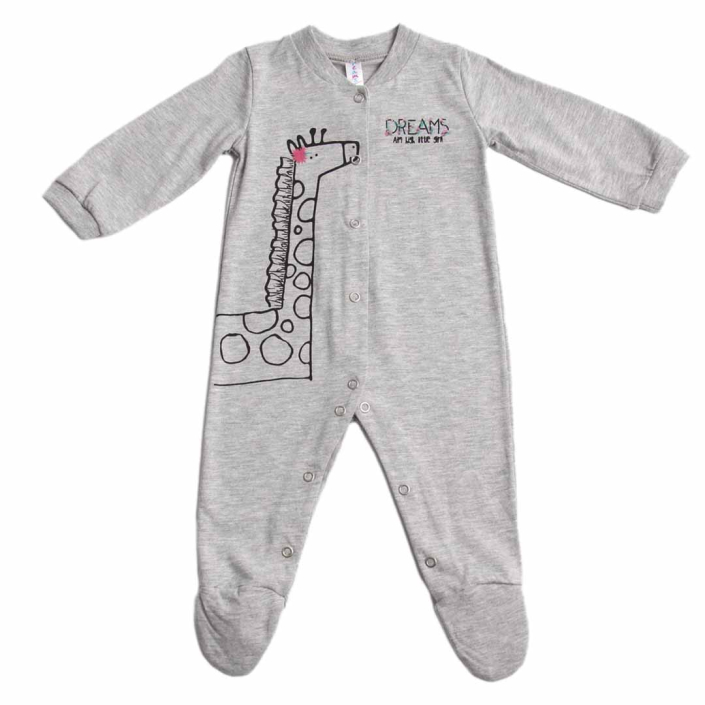 BEBE ΒΑΜΒΑΚΕΡΟ ΦΟΡΜΑΚΙ ΓΙΑ ΚΟΡΙΤΣΙ DREAMS GIRAFFE ΓΚΡΙ 2321202