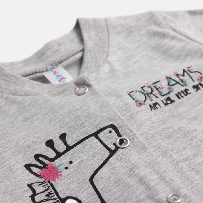 BEBE ΒΑΜΒΑΚΕΡΟ ΦΟΡΜΑΚΙ ΓΙΑ ΚΟΡΙΤΣΙ DREAMS GIRAFFE ΓΚΡΙ 2321202