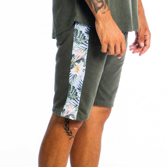 ΒΑΜΒΑΚΕΡΗ ΑΝΔΡΙΚΗ ΒΕΡΜΟΥΔΑ PACO SIDE FLORAL ΧΑΚΙ 13475