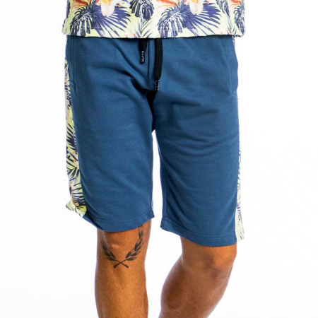 ΒΑΜΒΑΚΕΡΗ ΑΝΔΡΙΚΗ ΒΕΡΜΟΥΔΑ PACO SIDE FLORAL ΜΠΛΕ ΡΑΦ 13475