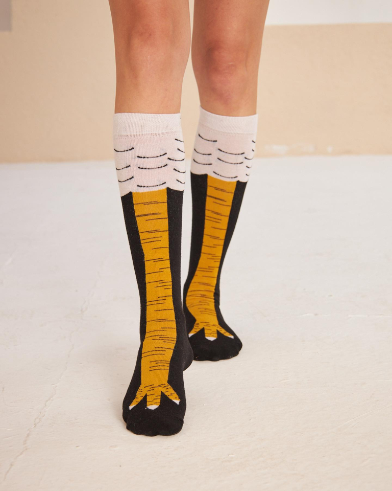NODO Βαμβακερή Κάλτσα με Σχέδια Chicken Legs - Image 4