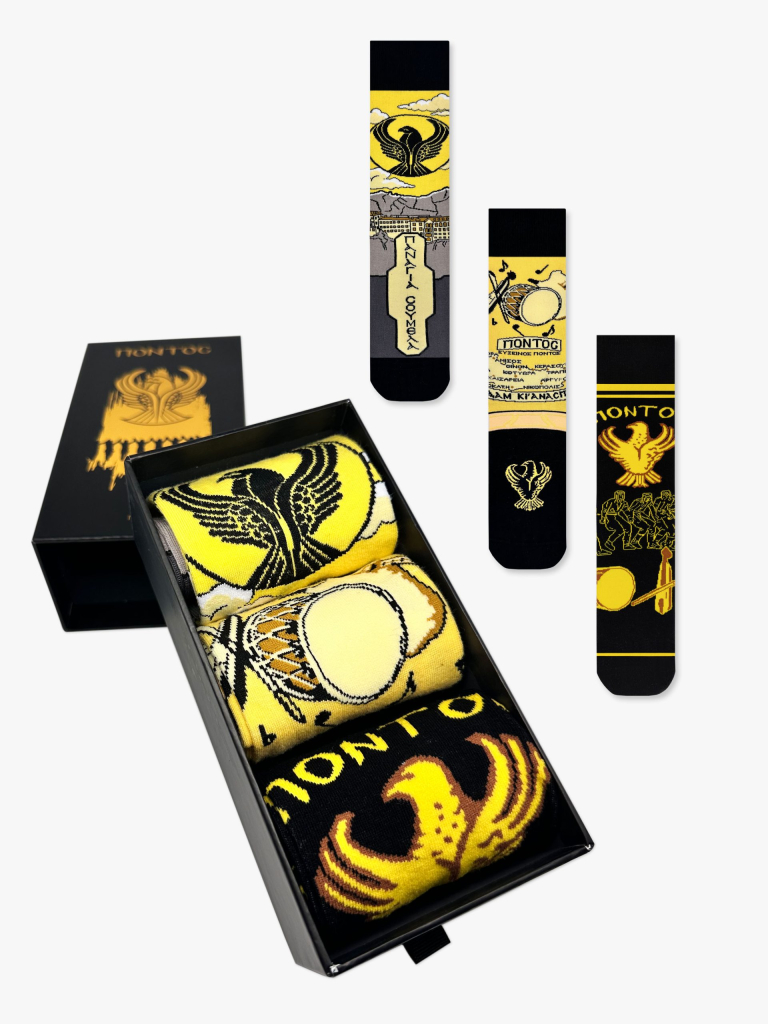 NODO GIFT BOX Βαμβακερές Κάλτσες με Σχέδια Πόντος 3 Ζευγάρια