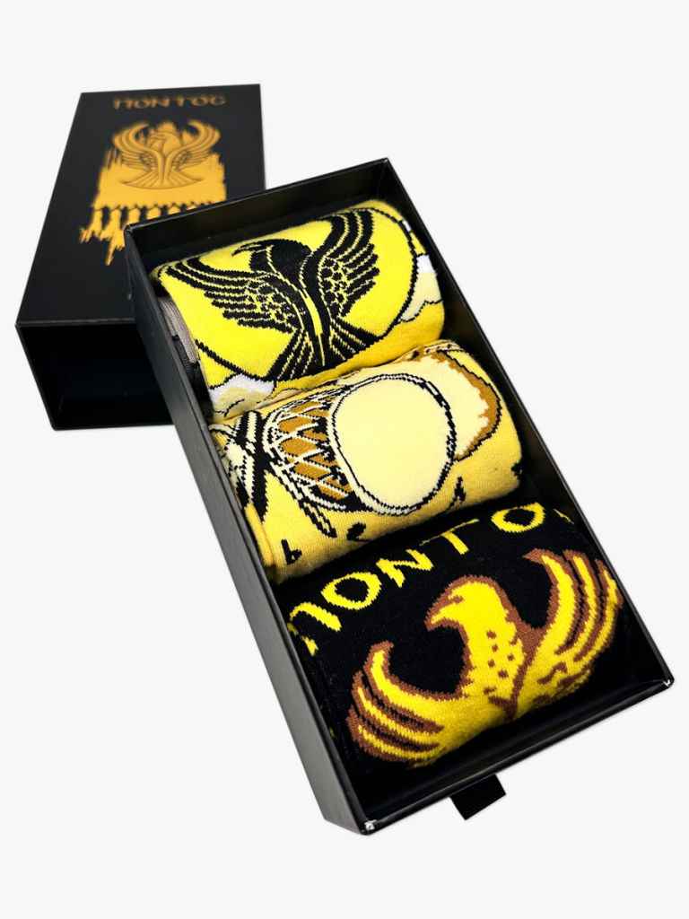 NODO GIFT BOX Βαμβακερές Κάλτσες με Σχέδια Πόντος 3 Ζευγάρια - Image 4