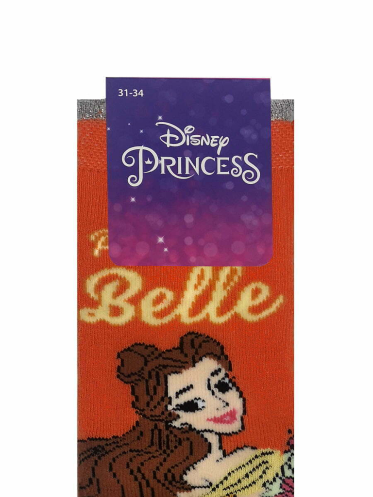 DISNEY Παιδική Πετσετέ Κάλτσα Princess Belle με Αντιολισθητικές Πατούσες - Image 3