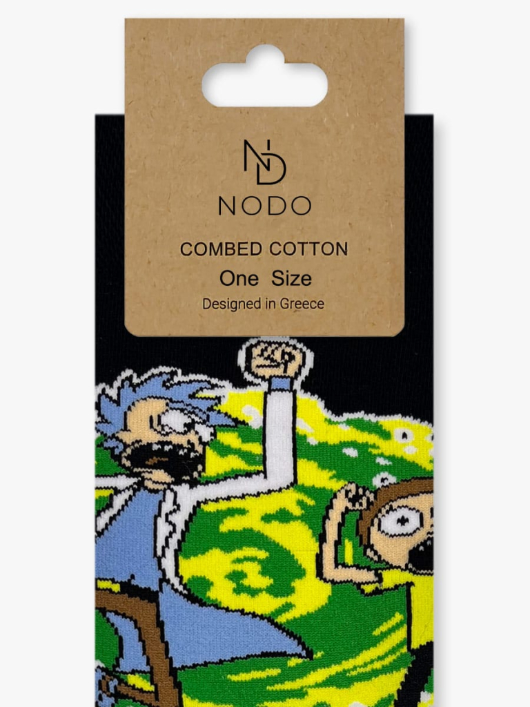 NODO Βαμβακερή Κάλτσα με Σχέδια Scientists - Image 3