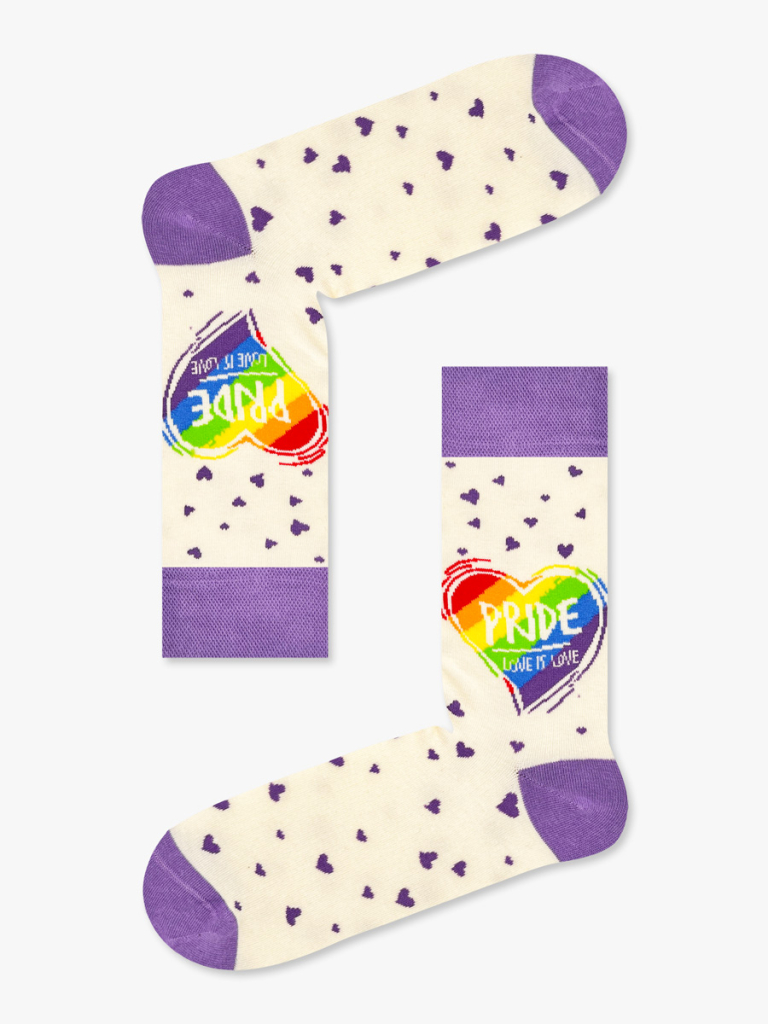 NODO Βαμβακερή Κάλτσα με Σχέδια Love is Love