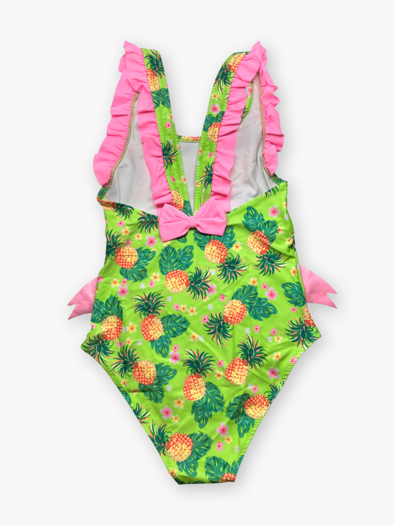 FLOWER Παιδικό Ολόσωμο Μαγιό με Βολάν και Σχέδια Flamingo and Pineapple - Image 2