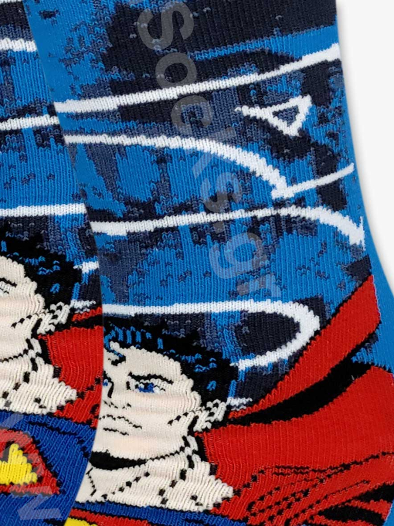 DC Βαμβακερή Κάλτσα με Σχέδια Superman - Image 3