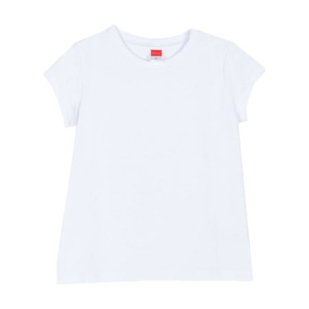 ΒΑΜΒΑΚΕΡΟ ΚΟΝΤΟΜΑΝΙΚΟ T-SHIRT ΓΙΑ ΚΟΡΙΤΣΙ JOYCE BASIC ΑΣΠΡΟ 2463950