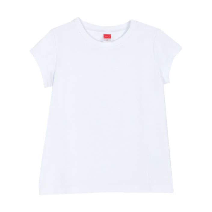 ΒΑΜΒΑΚΕΡΟ ΚΟΝΤΟΜΑΝΙΚΟ T-SHIRT ΓΙΑ ΚΟΡΙΤΣΙ JOYCE BASIC ΑΣΠΡΟ 2463950