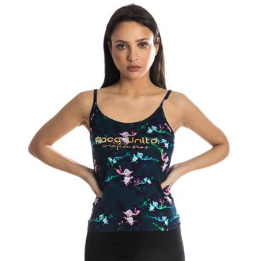 ΓΥΝΑΙΚΕΙΟ ΒΙΣΚΟΖ ΤΙΡΑΝΤΕ T-SHIRT PACO FLOWERS ΜΠΛΕ 213147