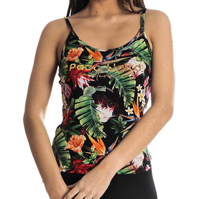ΓΥΝΑΙΚΕΙΟ ΒΙΣΚΟΖ ΤΙΡΑΝΤΕ T-SHIRT PACO FLOWERS ΠΡΑΣΙΝΟ 213147
