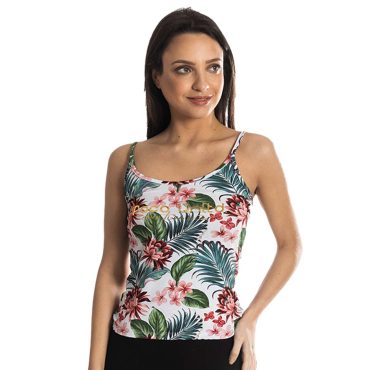 ΓΥΝΑΙΚΕΙΟ ΒΙΣΚΟΖ ΤΙΡΑΝΤΕ T-SHIRT PACO FLOWERS ΚΟΚΚΙΝΟ 213147