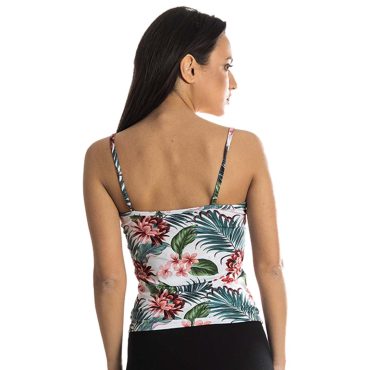 ΓΥΝΑΙΚΕΙΟ ΒΙΣΚΟΖ ΤΙΡΑΝΤΕ T-SHIRT PACO FLOWERS ΚΟΚΚΙΝΟ 213147