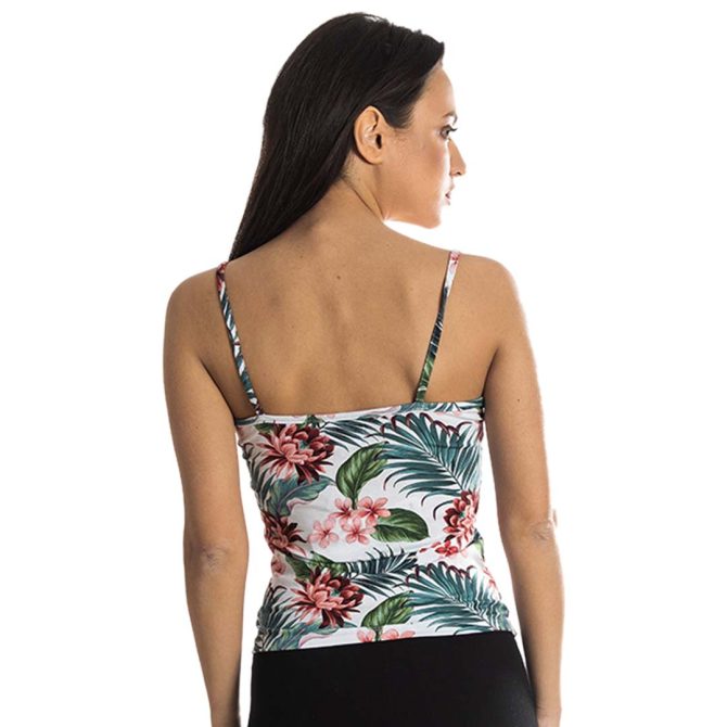 ΓΥΝΑΙΚΕΙΟ ΒΙΣΚΟΖ ΤΙΡΑΝΤΕ T-SHIRT PACO FLOWERS ΚΟΚΚΙΝΟ 213147