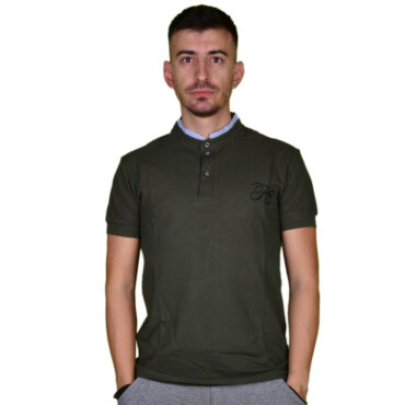 ΑΝΔΡΙΚΟ ΒΑΜΒΑΚΕΡΟ T-SHIRT ΜΕ ΜΑΟ ΓΙΑΚΑ PACO BASIC XAKI 2331832