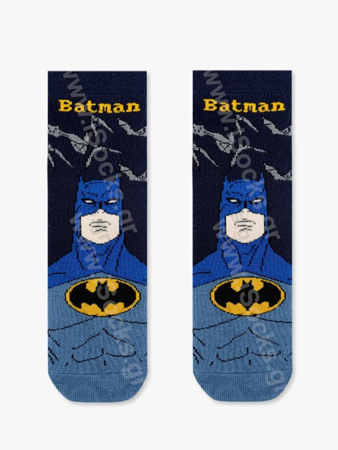 DC Πετσετέ Παιδική Κάλτσα Batman με Αντιολισθητικές Πατούσες
