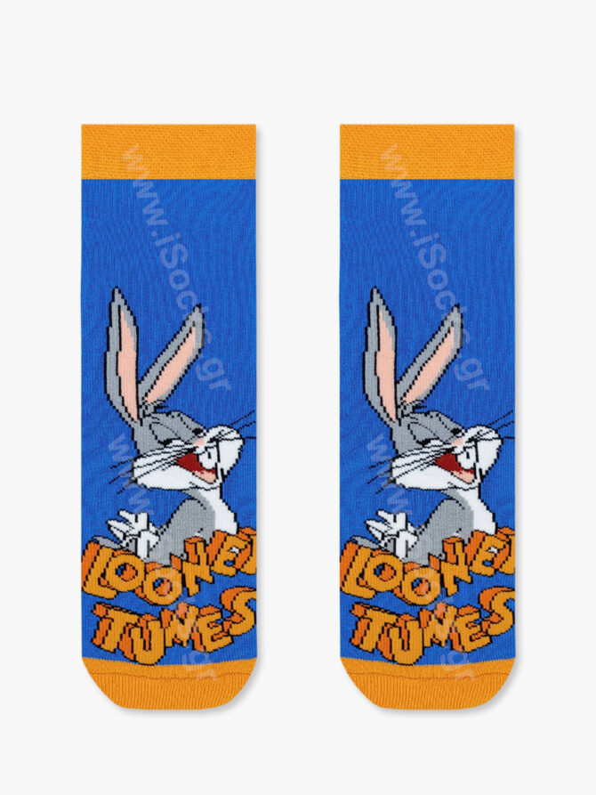 LOONEY TUNES Παιδική Πετσετέ Κάλτσα Bugs Bunny με Αντιολισθητικές Πατούσες