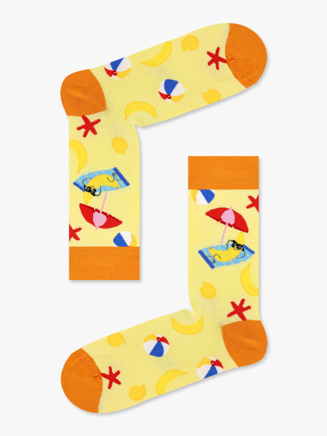NODO Βαμβακερή Κάλτσα με Σχέδια Summertime Banana