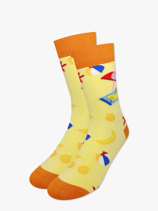 NODO Βαμβακερή Κάλτσα με Σχέδια Summertime Banana - Image 2