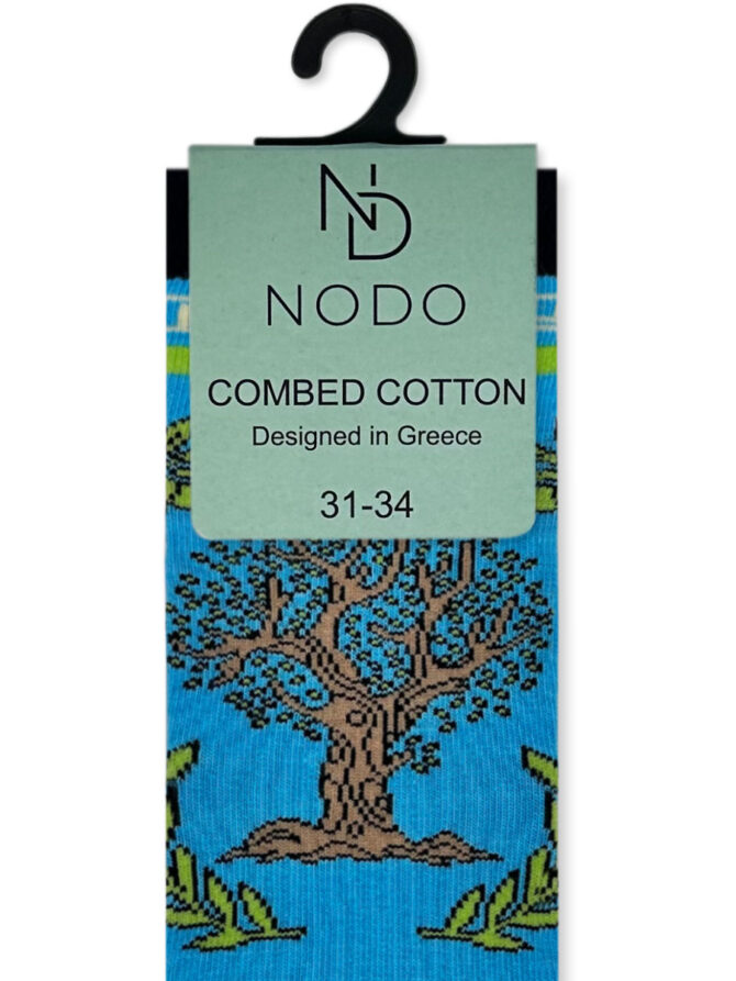 NODO Βαμβακερή Παιδική Κάλτσα με Σχέδια Olive Tree - Image 3