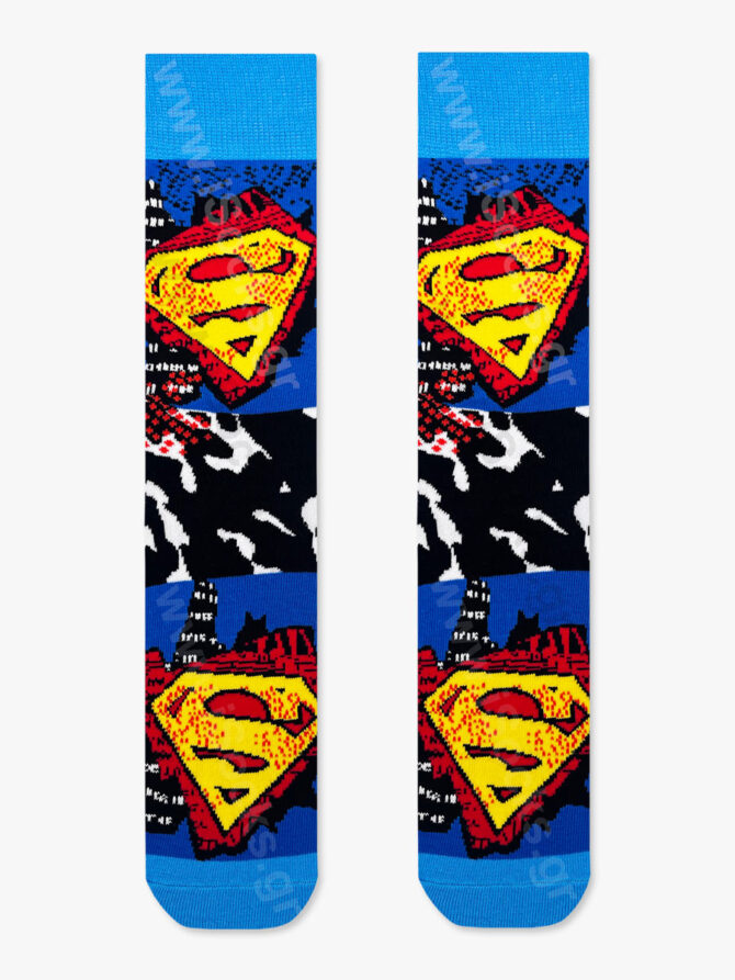 DC Βαμβακερή Κάλτσα με Σχέδια Superman