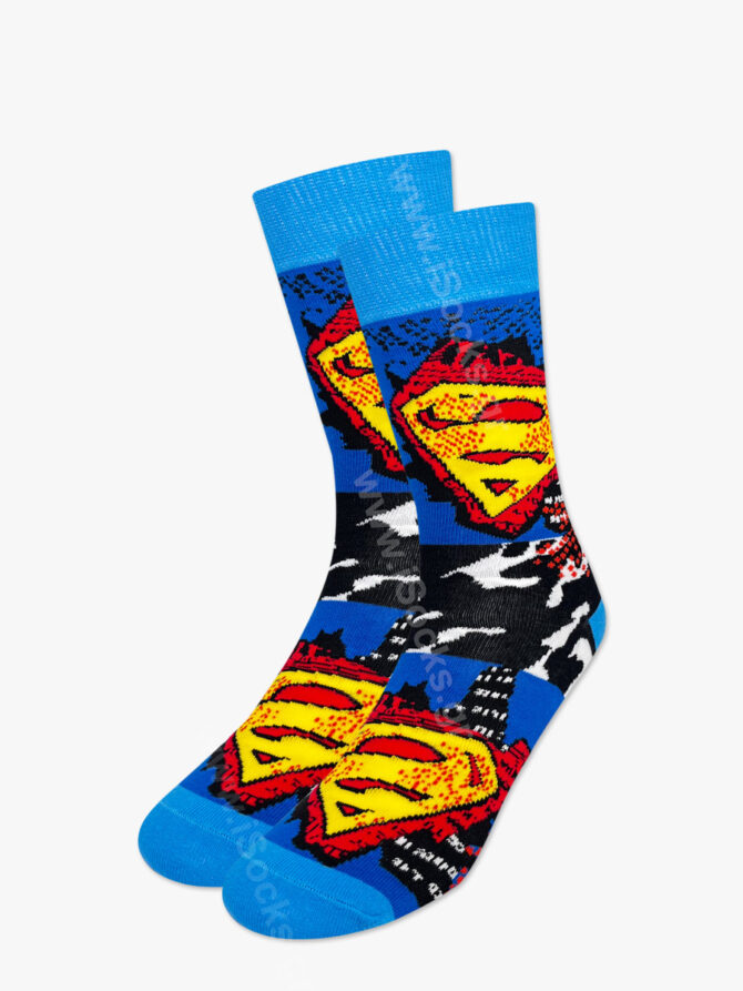 DC Βαμβακερή Κάλτσα με Σχέδια Superman - Image 2