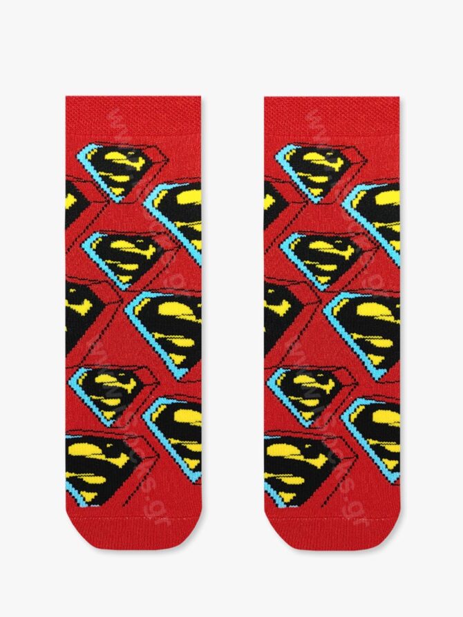 DC Πετσετέ Παιδική Κάλτσα Superman με Αντιολισθητικές Πατούσες